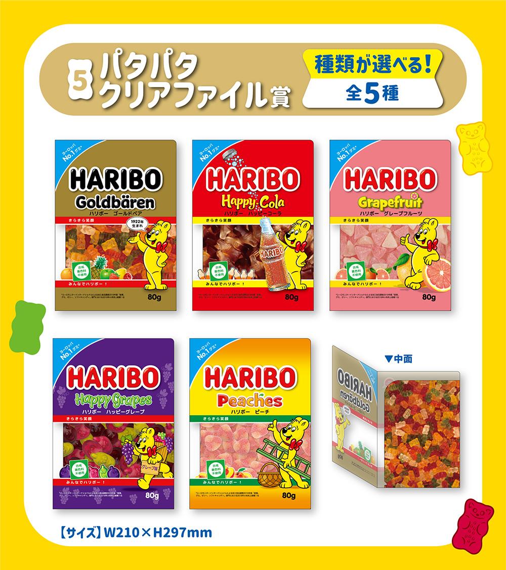 パタパタクリアファイル賞（種類が選べる！全5種）