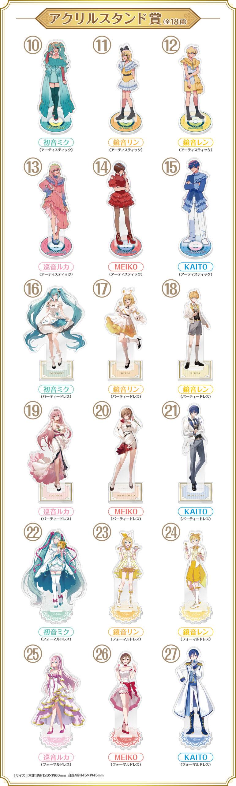 初音ミクアクリルスタンド賞